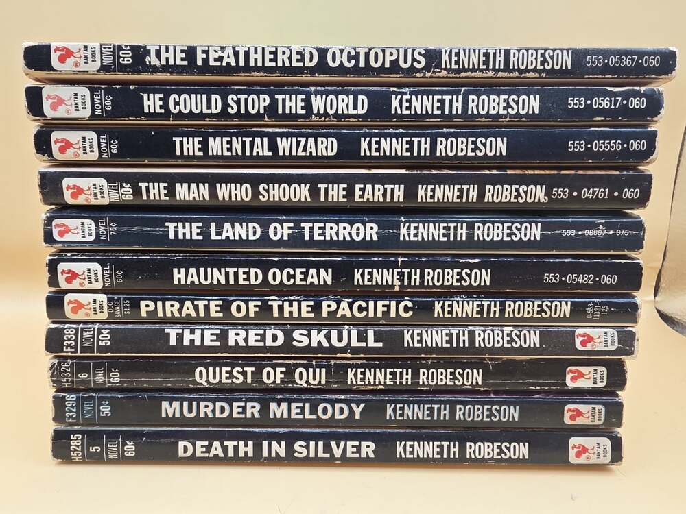 Vintage 60s Doc Savage Paperback Lot Sci Fi Adventure Novels Kenneth Robeson